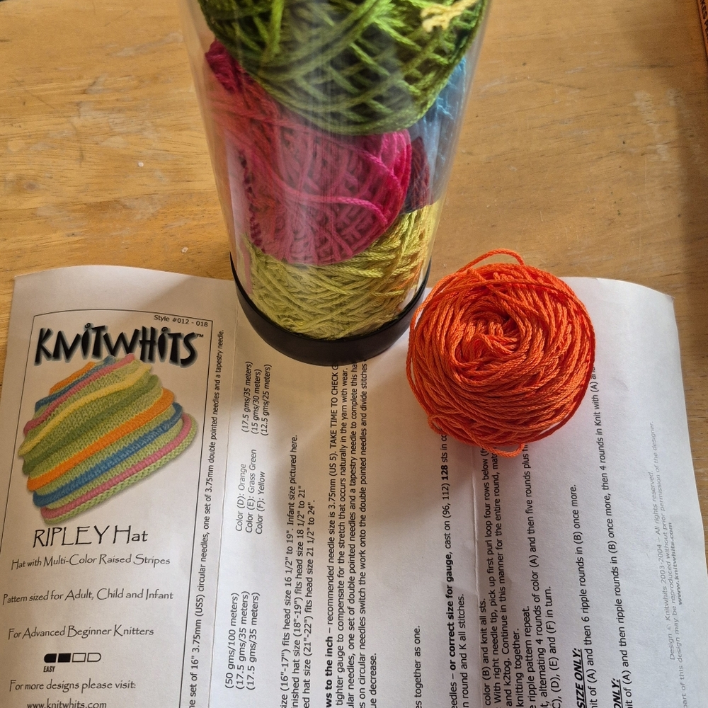 Knitwhits Ripley Hat Kit--unused but opened - Picture 4 of 4